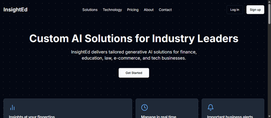 Start up Landing page