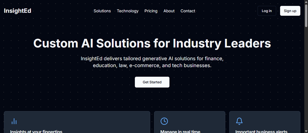Start up Landing page